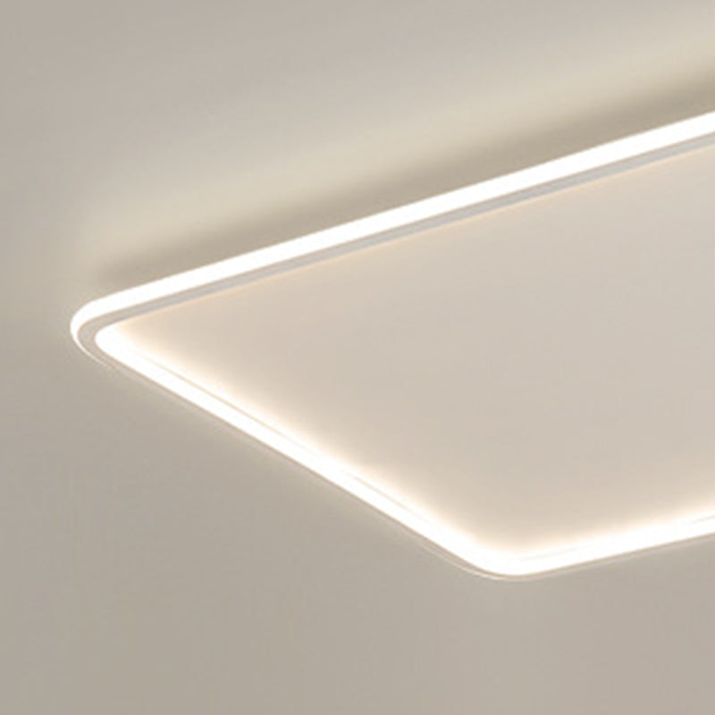 Rectangle Flush Mount Lighting Modern Style LED Metal Ceiling Light