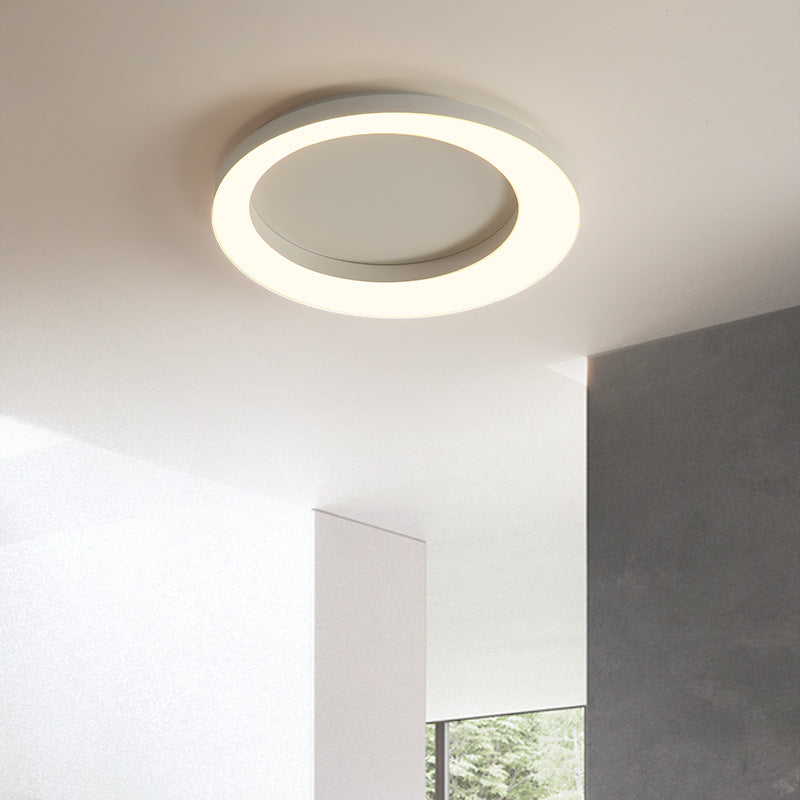 Simplicity Circle Ceiling Mounted Light Metal LED Bedroom Ceiling Flush Mount