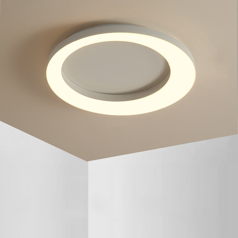 Simplicity Circle Ceiling Mounted Light Metal LED Bedroom Ceiling Flush Mount