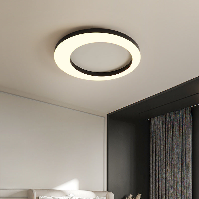 Simplicity Circle Ceiling Mounted Light Metal LED Bedroom Ceiling Flush Mount