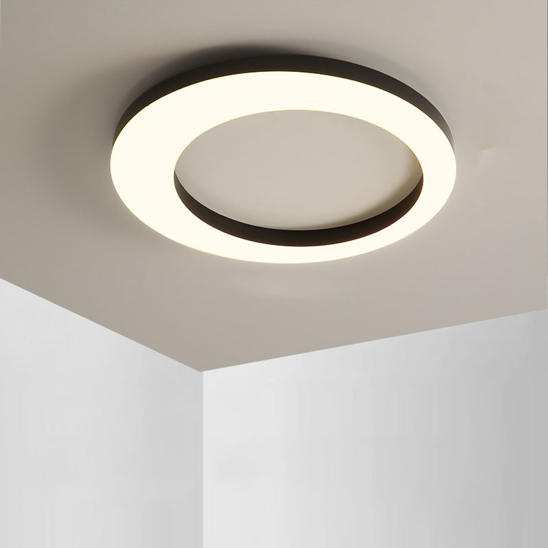 Simplicity Circle Ceiling Mounted Light Metal LED Bedroom Ceiling Flush Mount