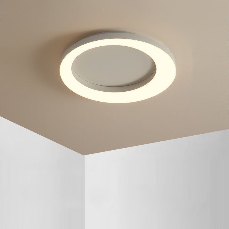 Simplicity Circle Ceiling Mounted Light Metal LED Bedroom Ceiling Flush Mount