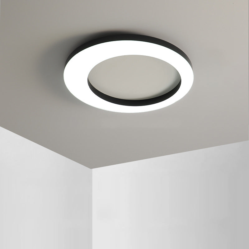 Simplicity Circle Ceiling Mounted Light Metal LED Bedroom Ceiling Flush Mount