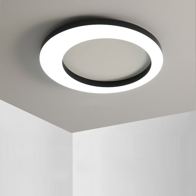 Simplicity Circle Ceiling Mounted Light Metal LED Bedroom Ceiling Flush Mount