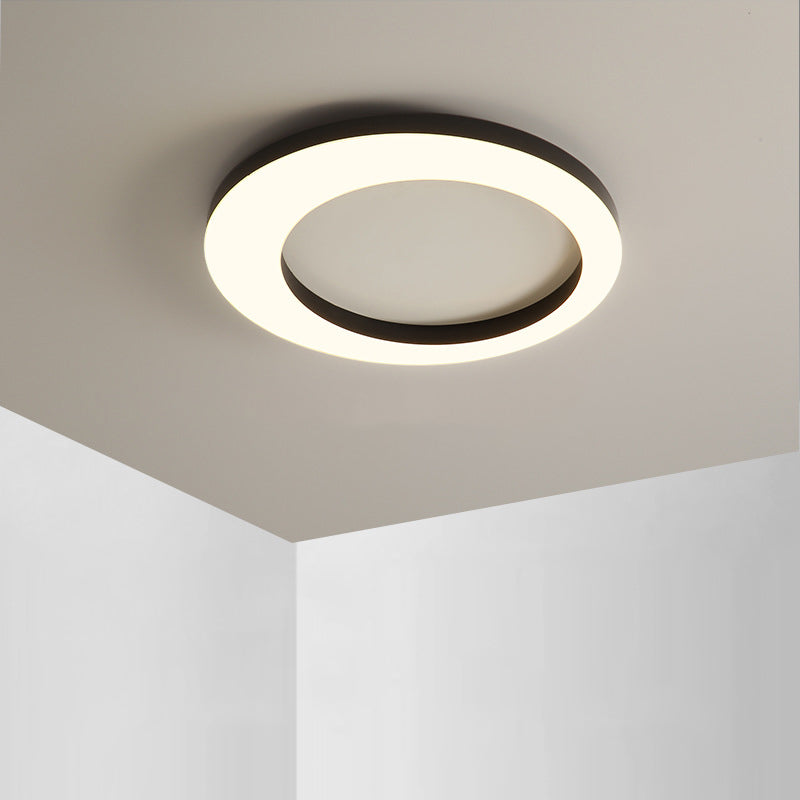 Simplicity Circle Ceiling Mounted Light Metal LED Bedroom Ceiling Flush Mount