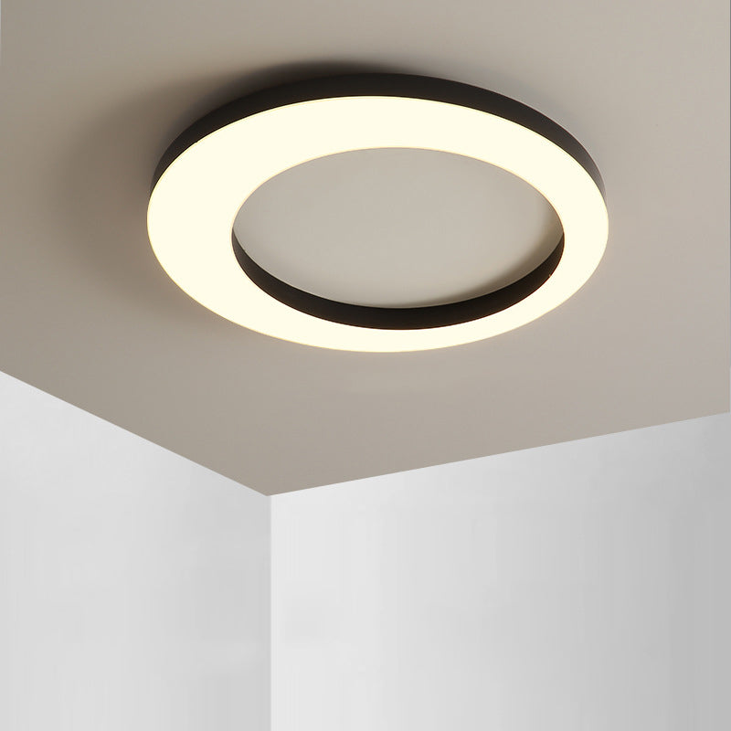 Simplicity Circle Ceiling Mounted Light Metal LED Bedroom Ceiling Flush Mount