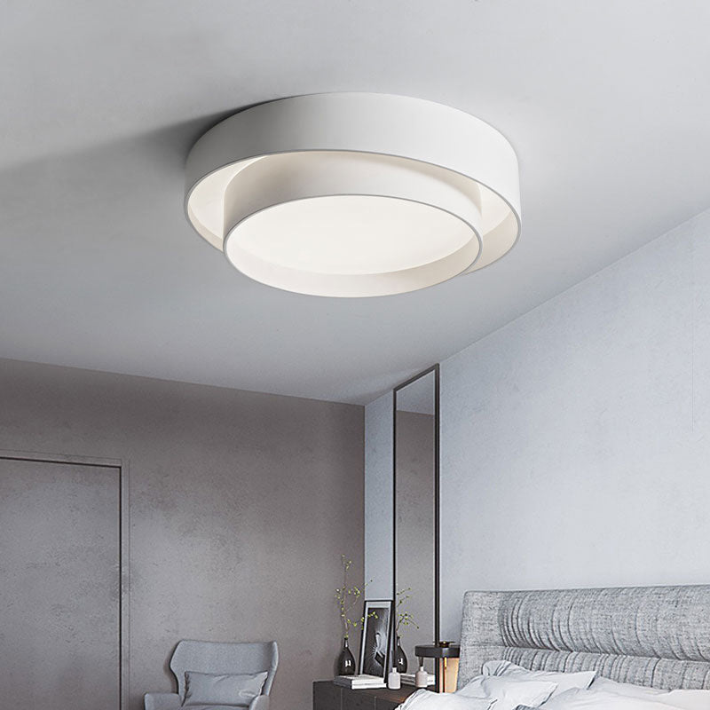 Circle Bedroom Flush Ceiling Light Metal LED Nordic Flush Ceiling Lamp Fixture