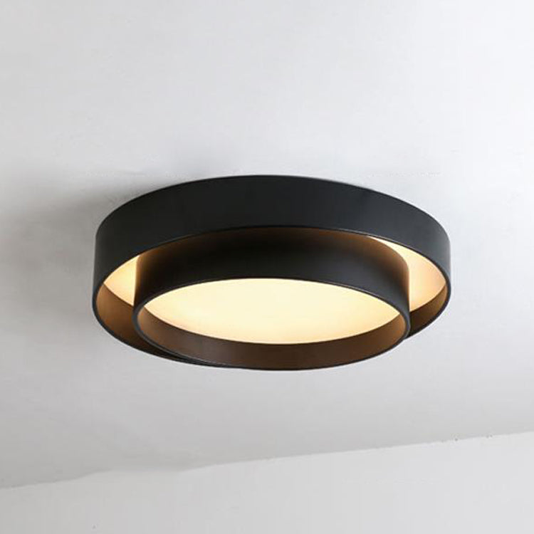 Circle Bedroom Flush Ceiling Light Metal LED Nordic Flush Ceiling Lamp Fixture