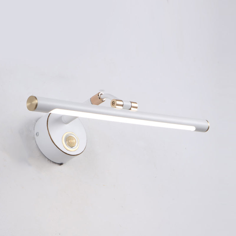 Metal Linear Wall Sconce Modern Style 1 Light Mirror Wall Lighting Fixtures