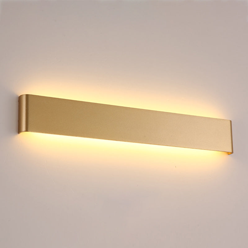 Square Shape Metal Wall Sconce Modern Style 1 Light Mirror Wall Mount Lighting