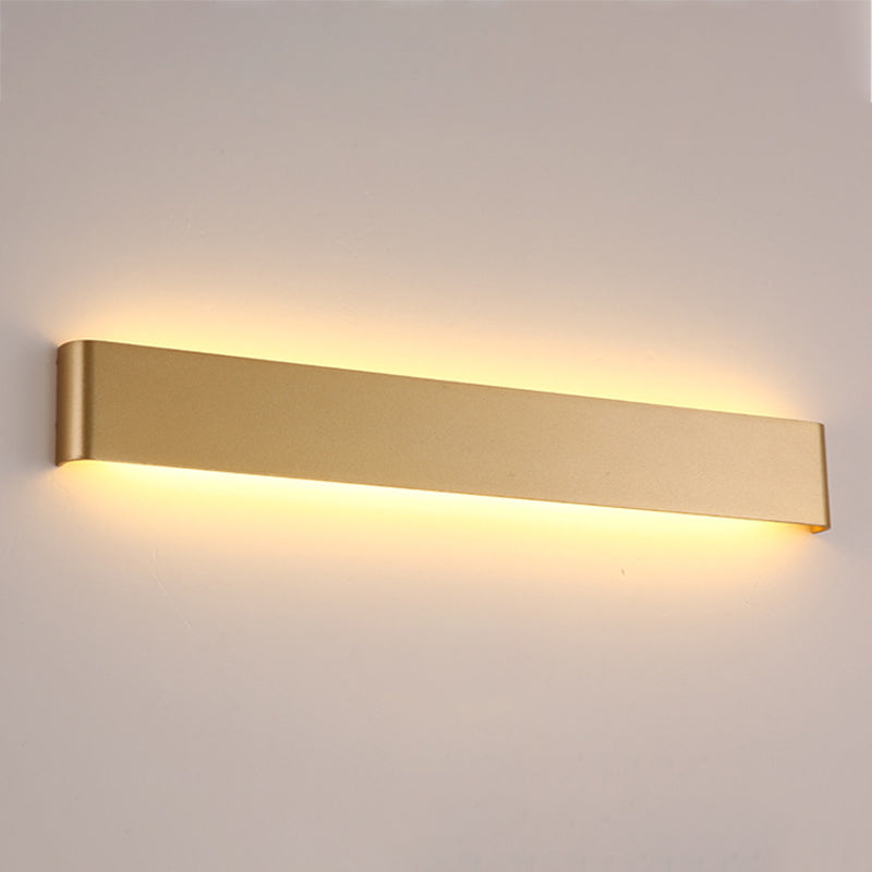 Square Shape Metal Wall Sconce Modern Style 1 Light Mirror Wall Mount Lighting