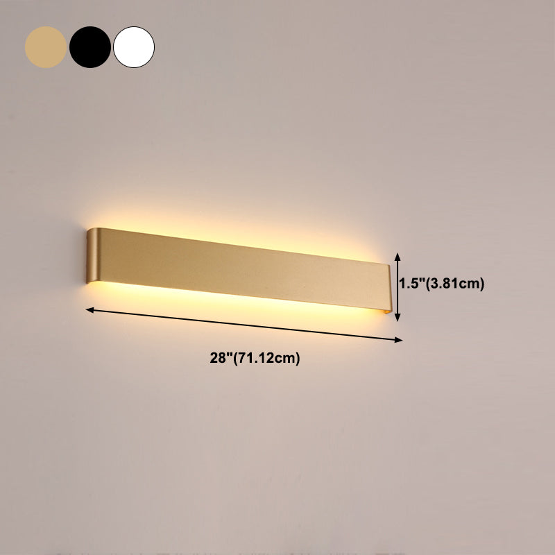 Square Shape Metal Wall Sconce Modern Style 1 Light Mirror Wall Mount Lighting