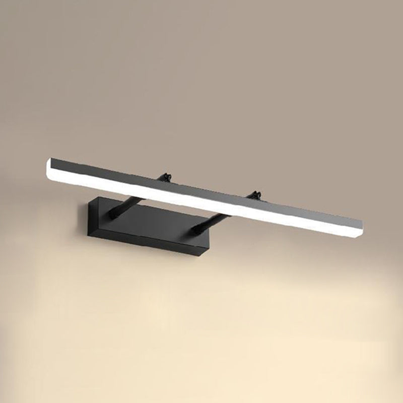 Modern Style Rectangle Vanity Mirror Lights Metal 1 Light Vanity Sconce Lights