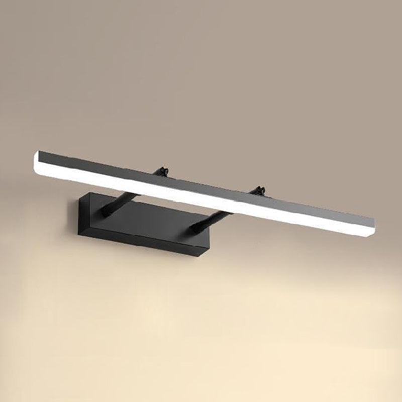 Modern Style Rectangle Vanity Mirror Lights Metal 1 Light Vanity Sconce Lights