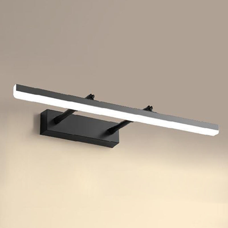 Modern Style Rectangle Vanity Mirror Lights Metal 1 Light Vanity Sconce Lights