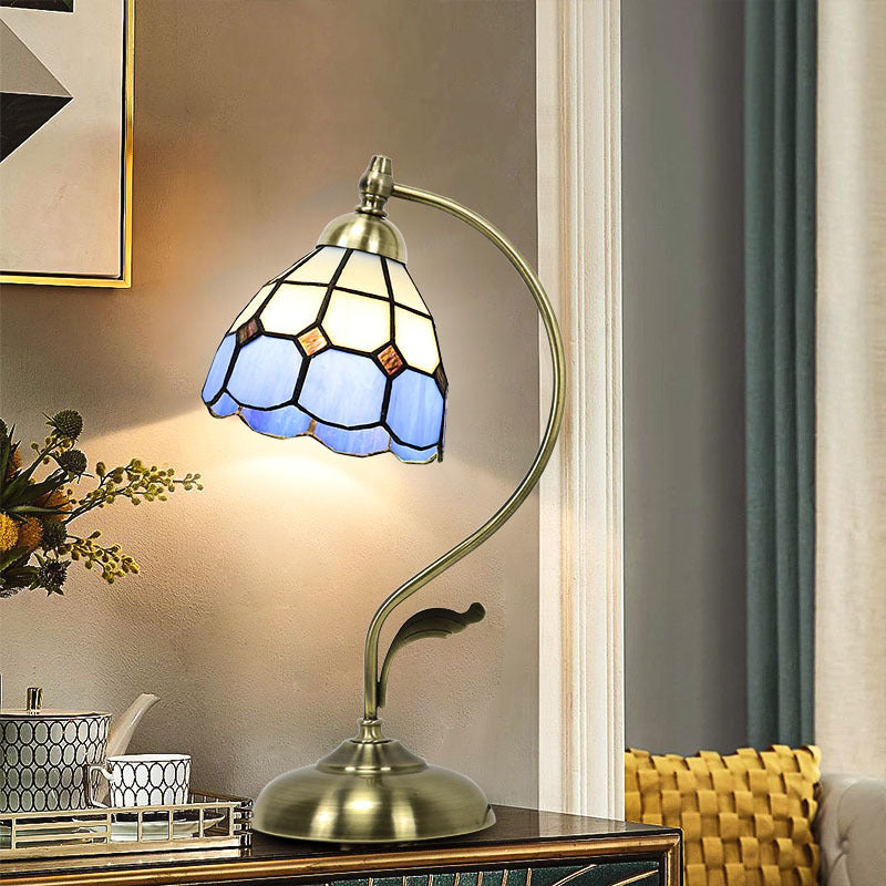 Tiffany Style Desk Light 1-Light Table Lamp Fixture for Bedroom