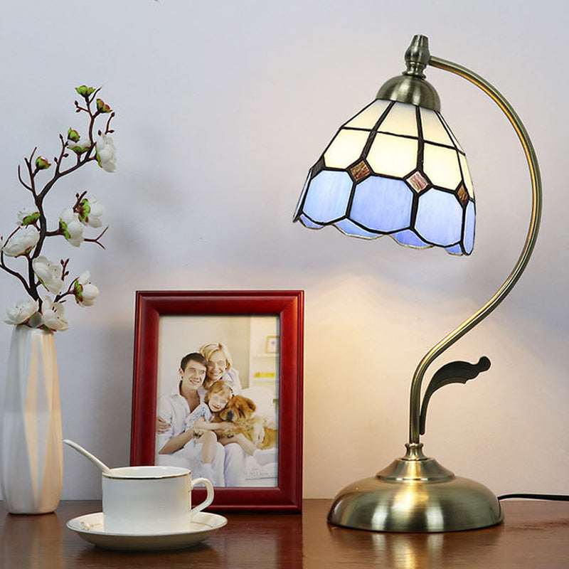 Tiffany Style Desk Light 1-Light Table Lamp Fixture for Bedroom