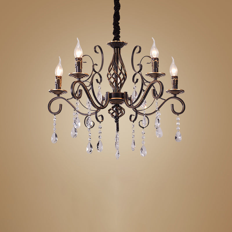 Traditional Unique Chandelier Lights Crystal Pendant Light Fixtures