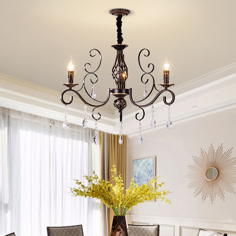 Traditional Unique Chandelier Lights Crystal Pendant Light Fixtures