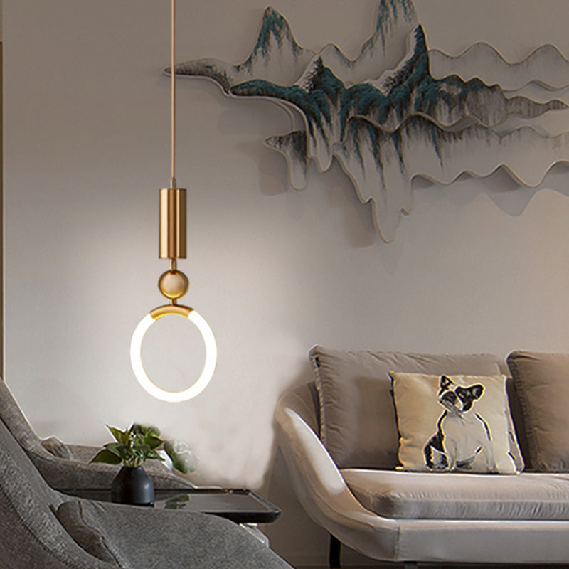 Linear Hanging Light Modern Style Pendent Lighting Fixture for Sitting Room