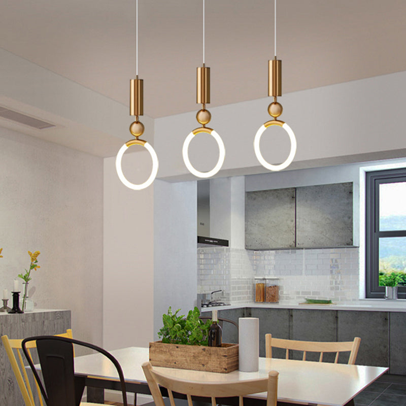 Linear Hanging Light Modern Style Pendent Lighting Fixture for Sitting Room