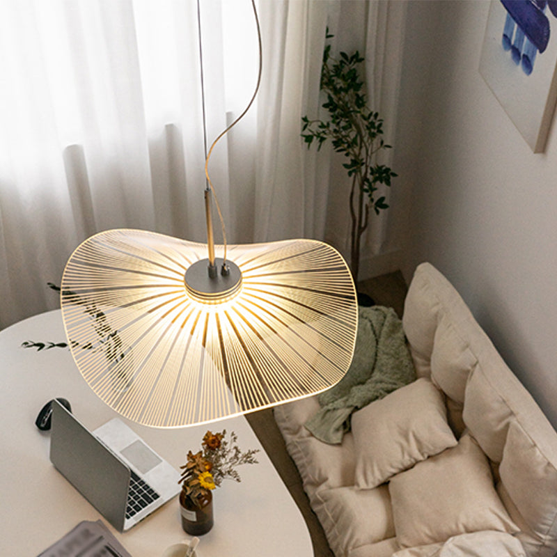 1 Light Unique Hanging Lighting Modern Style Metal Hanging Lamp for Bedroom