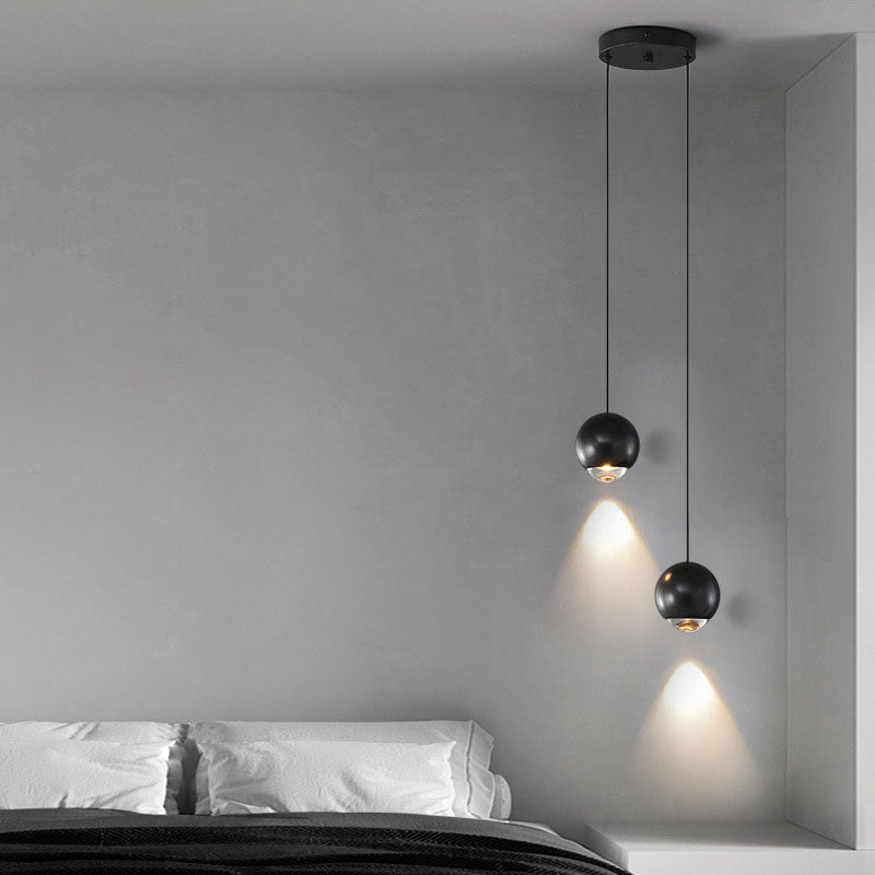 Contemporary Style Ball Pendant Lamp Metal Multi Lights Hanging Pendant Light