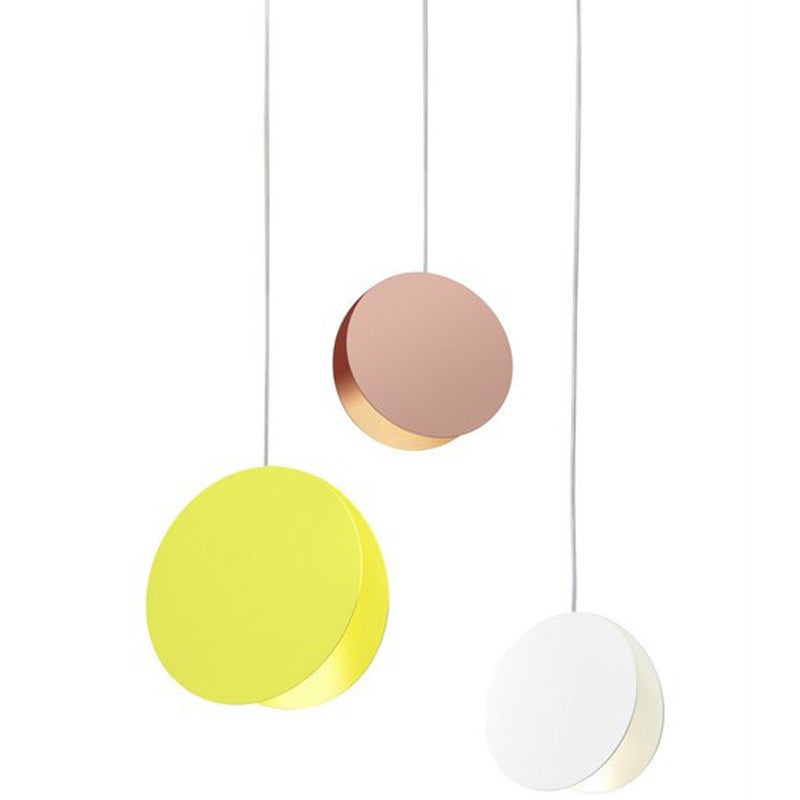 Contemporary Style Round Pendant Lamp Metal 1 Light Suspension Light