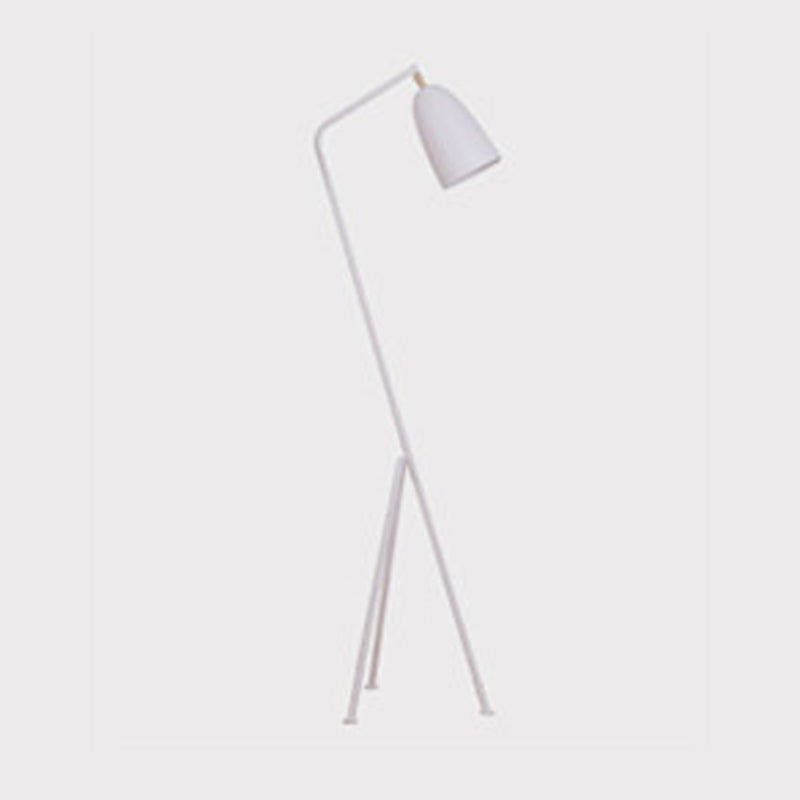 Modern Style Cone Shape Floor Lamp Metal 1 Light Adjustable Floor Lamp for Living Room