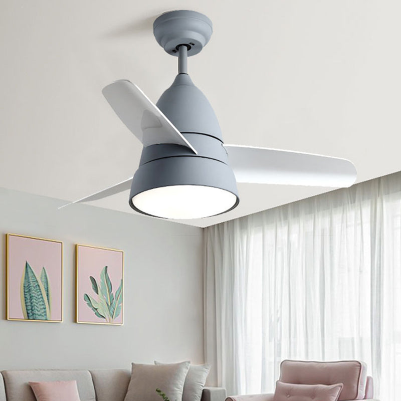 Metal Fan Ceiling Lights Modern Style 2 Lights Flush Mount Lamp