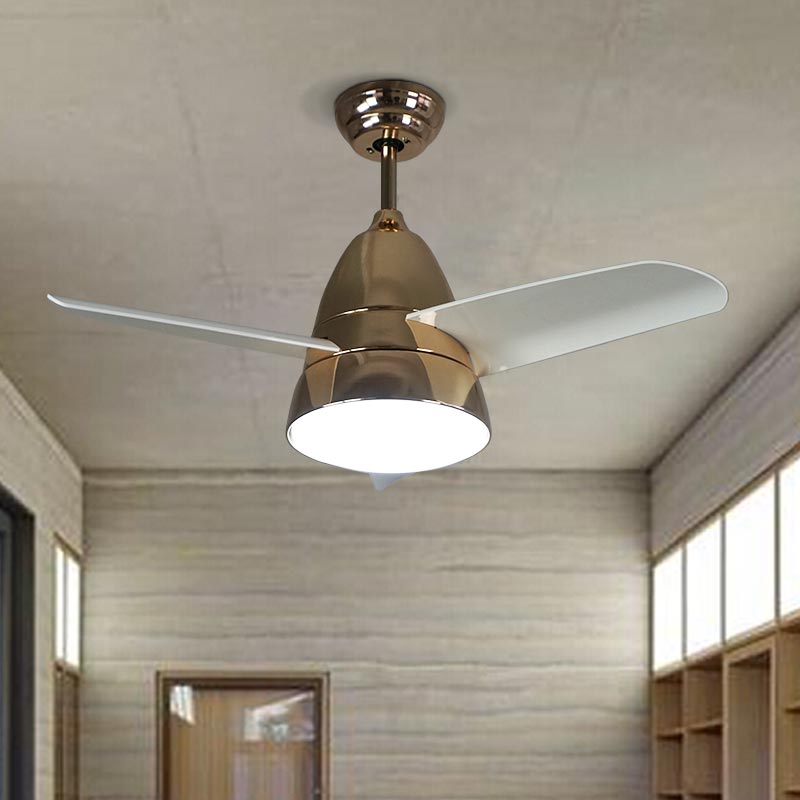 Metal Fan Ceiling Lights Modern Style 2 Lights Flush Mount Lamp