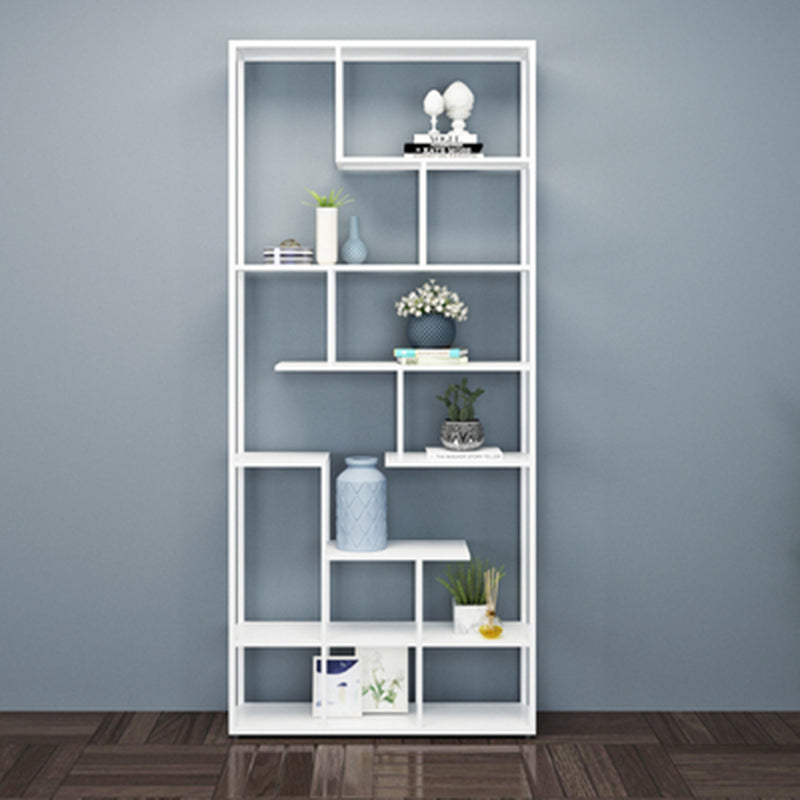 Metal Open Etagere Bookshelf Vertical Urban Bookcase for Living Room