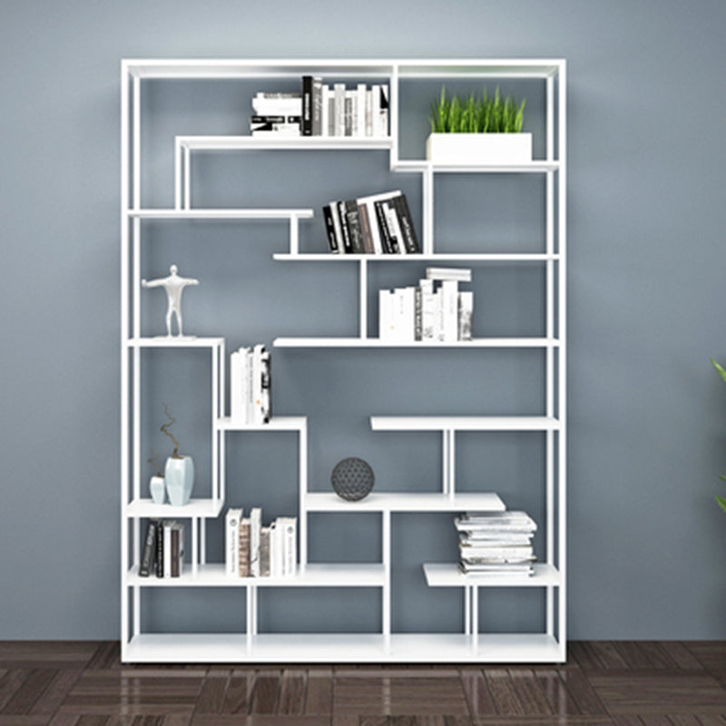 Metal Open Etagere Bookshelf Vertical Urban Bookcase for Living Room