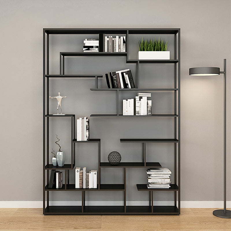 Metal Open Etagere Bookshelf Vertical Urban Bookcase for Living Room