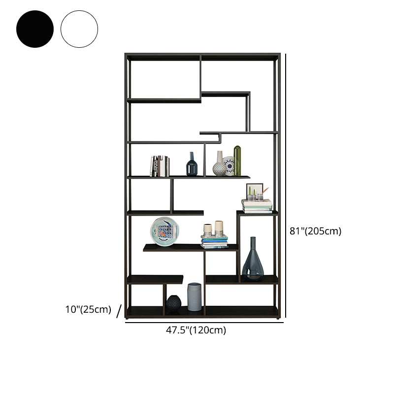 Metal Open Etagere Bookshelf Vertical Urban Bookcase for Living Room