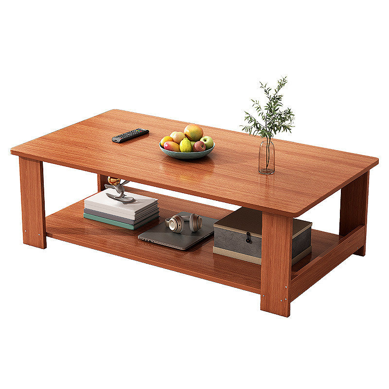 16.5"H Modern Style Wooden Base Top Rectangular Coffee Table