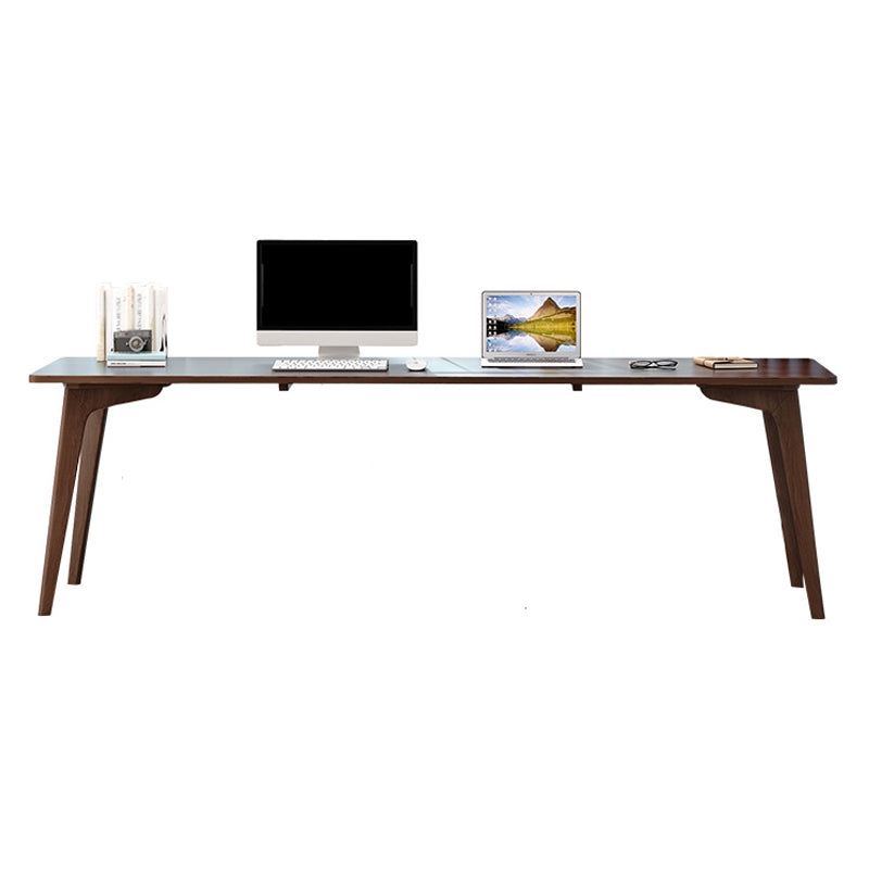 Modern Style Curved Office Desk Solid Wood Writing Desk for Home