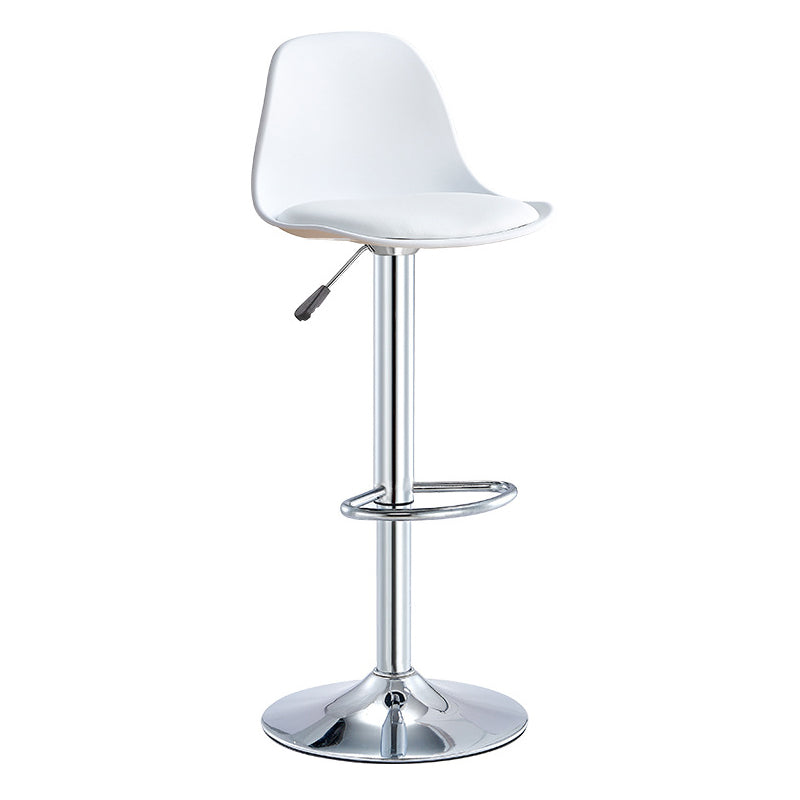 Contemporary Bar-stool Liftable Counter Bar Stool with Metal Legs