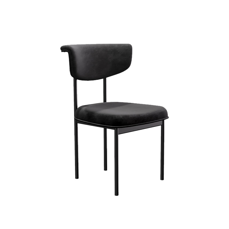 Modern Upholstered Side Chair Open Back Dining Room Chair for Indoor