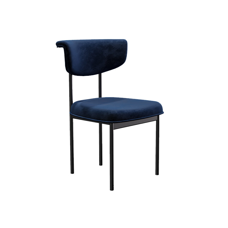 Modern Upholstered Side Chair Open Back Dining Room Chair for Indoor