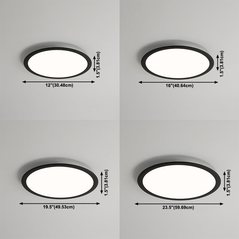 Metal Circle Ceiling Fixture Minimalist Style LED Ceiling Lighting