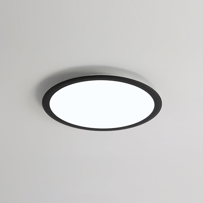 Metal Circle Ceiling Fixture Minimalist Style LED Ceiling Lighting