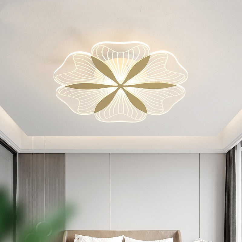 Modern Style Flower Shade Ceiling Lamp Metal 1 Headed Ceiling Lighting for Restaurant