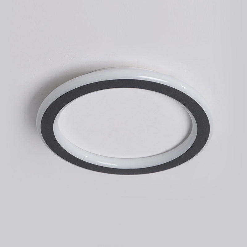 Circle Aluminum Ceiling Mounted Fixture Nordic LED Close to Ceiling Lamp