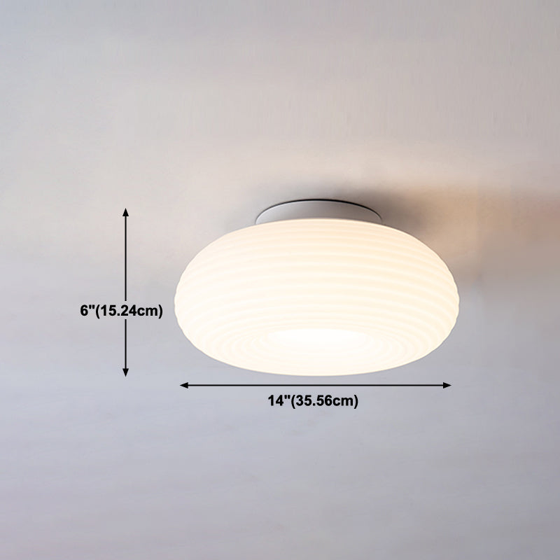 Modern Style Geometry Shade Ceiling Lamp Plastic 1 Headed Ceiling Lighting for Restaurant