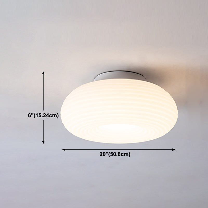 Modern Style Geometry Shade Ceiling Lamp Plastic 1 Headed Ceiling Lighting for Restaurant