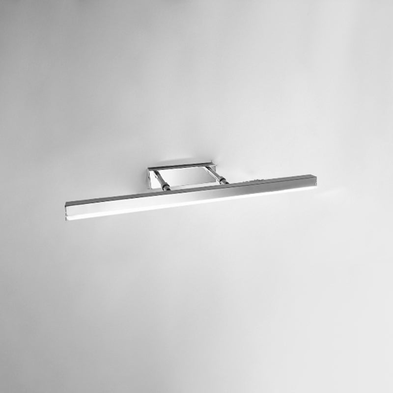 Linear Shape Metal Wall Sconce Modern Style 1-Light Mirror Swing Arm Wall Light Fixtures