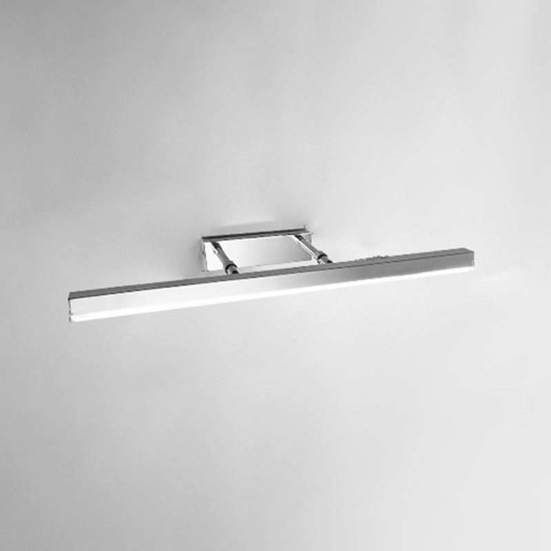 Linear Shape Metal Wall Sconce Modern Style 1-Light Mirror Swing Arm Wall Light Fixtures