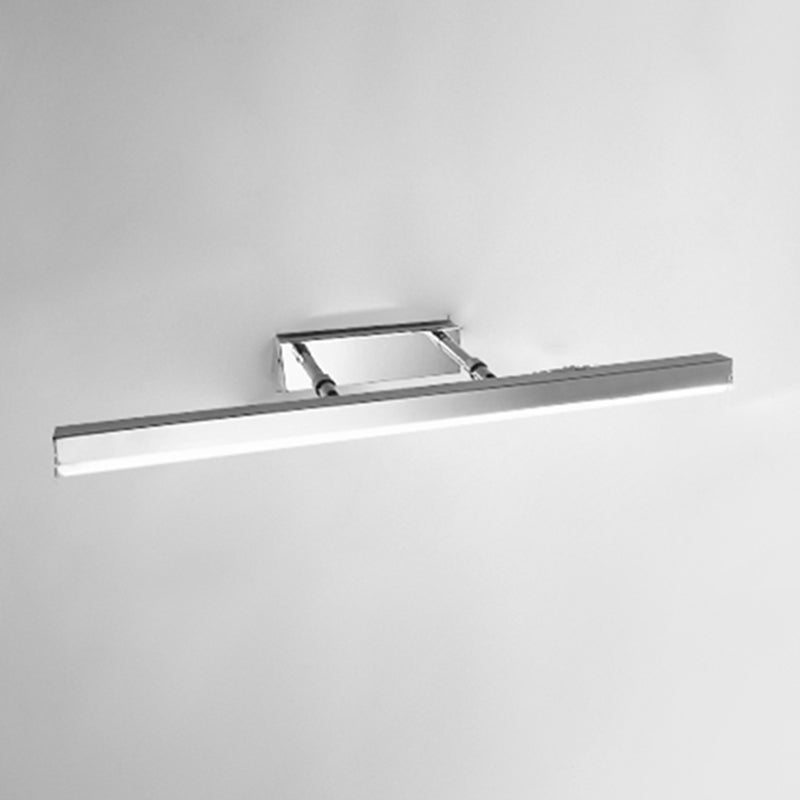 Linear Shape Metal Wall Sconce Modern Style 1-Light Mirror Swing Arm Wall Light Fixtures