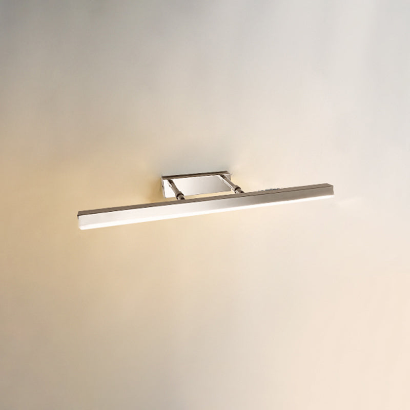 Linear Shape Metal Wall Sconce Modern Style 1-Light Mirror Swing Arm Wall Light Fixtures